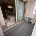 Élégant studio clé en main avec balcon et aperçu mer